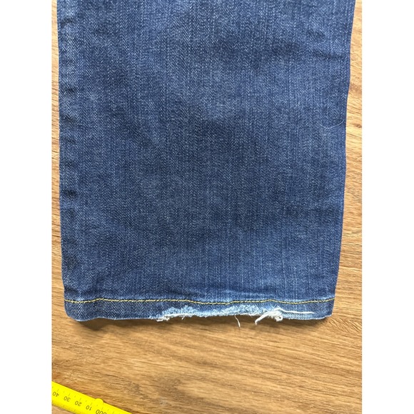 Ann Taylor Petites Women 16P Dark Wash Blue Straight Leg Denim Jeans Mid Rise - Picture 6 of 7